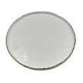thumbnail image 1 of Elegance Assiette à Souper Ronde de 11,5 Po Simplicity Collection en Porcelaine Blanche avec Bordure Dorée et Rebord Surélevé, 1 of 2