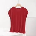 thumbnail image 4 of BLVB Plus Size Pajama Tops for Women Loose Fit V Neck Short Sleeve Soft Modal Sleep Shirts Loungewear, 4 of 6