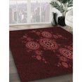 thumbnail image 3 of Ahgly Company Machine Washable Indoor Square Transitional Chocolate Brown Area Rugs, 8' Square, 3 of 7