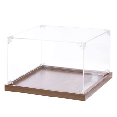 Vitrine en Acrylique, 10 Pieds'x10 Pieds'x6'' Boîte de Présentation Transparente Assemblage Anti-Poussière pour Figurines d'Action