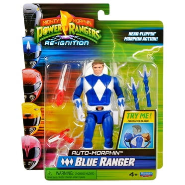 Mighty Morphin Power Rangers: Re-Ignition - Auto-Morphin Blue Ranger Action Figure by Playmates Toys