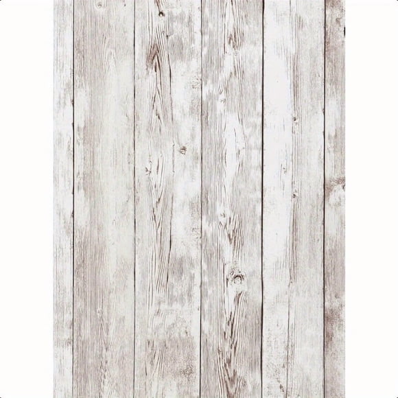LOVEVER Contact Paper Peel and Stick Wallpaper Wood Grain Contact Paper for Cabinets Countertop Waterproof Removable Wallpaper Self Adhesive Decorative Shiplap Papel Tapiz para Pared 17.7