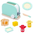 thumbnail image 2 of Wooden Kitchen Imaginary House Toy Simulation Toaster Coffee Machine Food Stirrer Children‘s Play House Toy Early Education Gift, 2 of 7