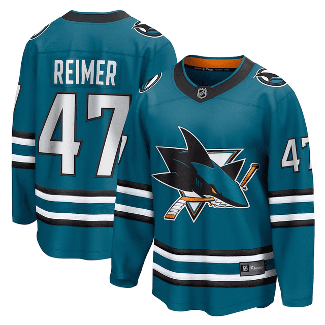 James Reimer San Jose Sharks NHL Fanatics Breakaway Home Jersey, Small