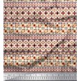 thumbnail image 1 of Soimoi Cotton Duck Fabric Aztec Geometric Printed Craft Fabric by The Yard 56 Inch Wide, 1 of 3