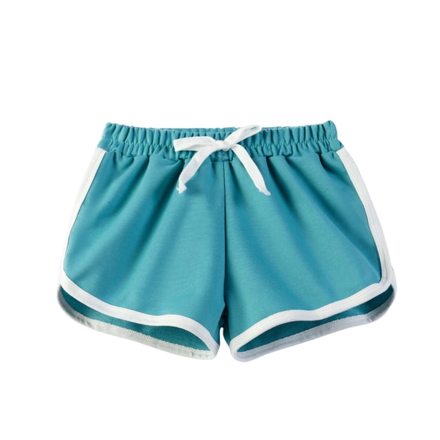 Girls Athletic Shorts New Girls Athletic Shorts Active Performance Shorts Kids Summer Sports Shorts Running Yoga Shorts with Drawstring Mint Green 9 Years