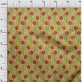 thumbnail image 2 of oneOone Viscose Jersey Fabric Leaves & Floral Block Print Fabric BTY 60 Inch Wide, 2 of 5