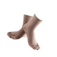 thumbnail image 1 of relayinert Soft Five Toe Socks Stretchable Cotton High Crew Socks Athletic Solid Socks Khaki 1Set, 1 of 5