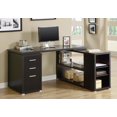 thumbnail image 1 of Monarch Specialties Computer Desk, Home Office, Corner, Left, Right Set-up, Storage Drawers, L Shape, Work, Laptop, Laminate, Brown, Contemporary, Modern, 1 of 3