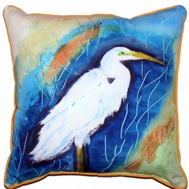 Betsy Drake ZP399 Grande Aigrette Droite Extra Grand Oreiller à Fermeture Éclair