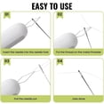 thumbnail image 5 of 2-in-1 Double-End Needle Threader Multifunctional, Plastic, Thread Remover Spreader, Portable Hand Sewing Tool, Scalable Storage, Gift for Sewers, 5 of 5