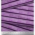 thumbnail image 3 of Soimoi Crepe Silk Fabric Stripe Block Fabric Prints by Yard 42 Inch Wide, 3 of 3