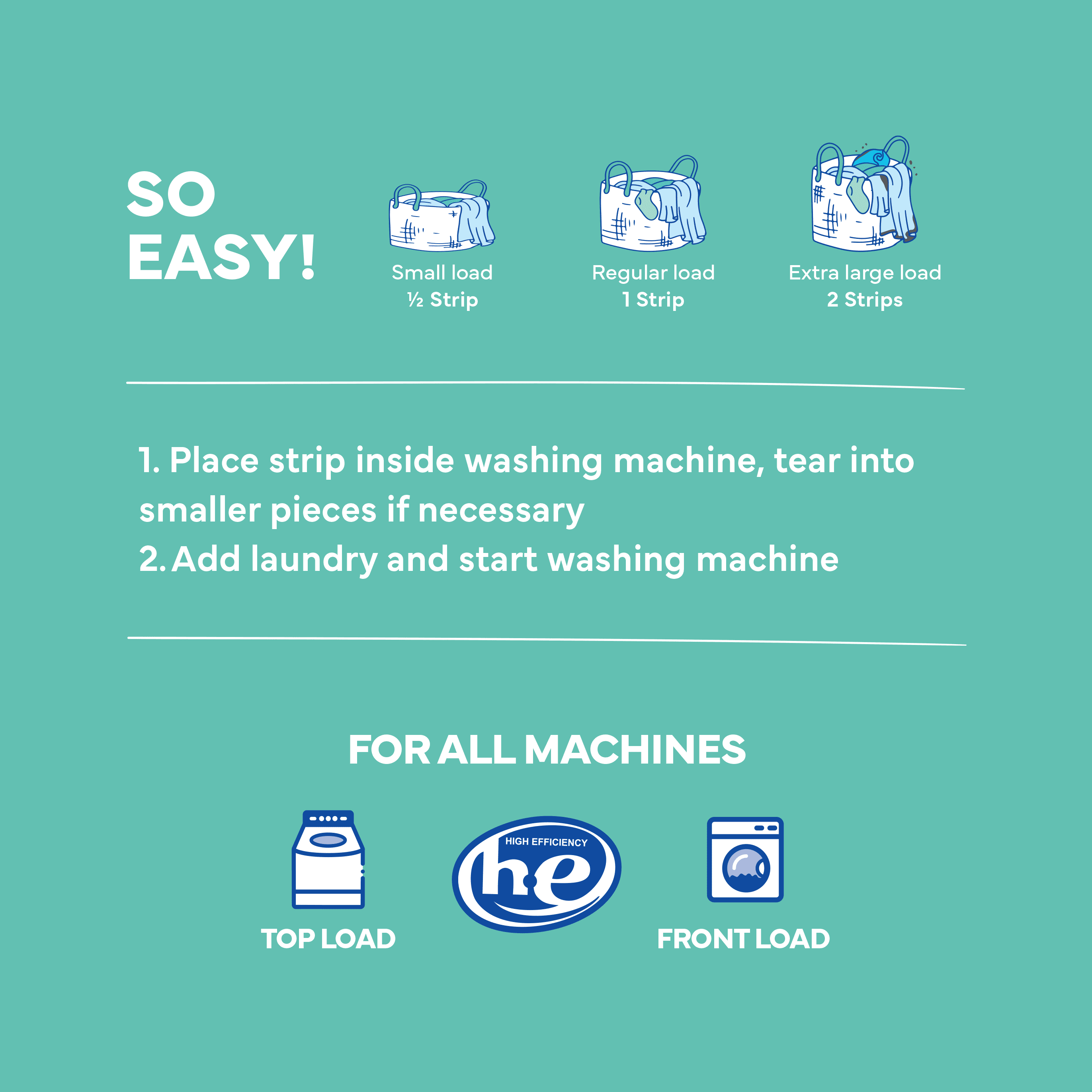 Tru Earth Laundry Detergent Sheets - 32-Sheet (Up to 64 Loads) - Fragrance Free