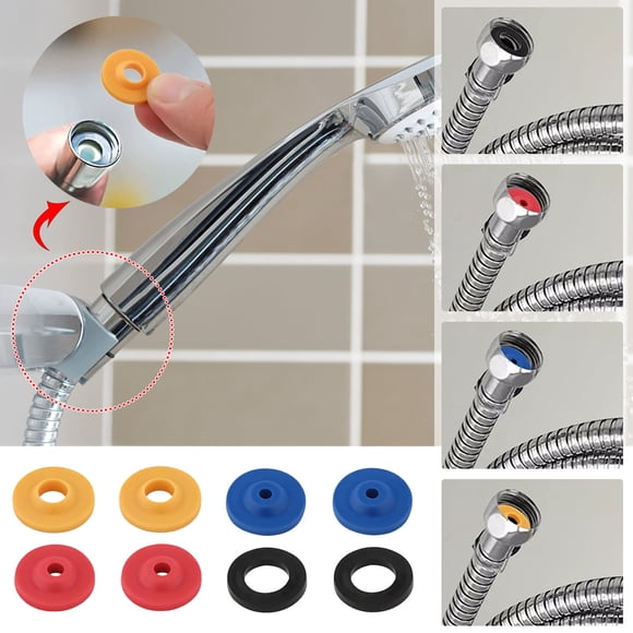 Birdeem Shower To Shower,8Pcs 4 Specifications of Water Restrictor Shower Head Reducing Accessories Sealing Gasket