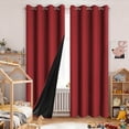 thumbnail image 1 of Modern Thermal Insulated Room Darkening Curtains For Living Room And Bedroom Noise Reducing Window Drapes In Solid Design, 1 of 4