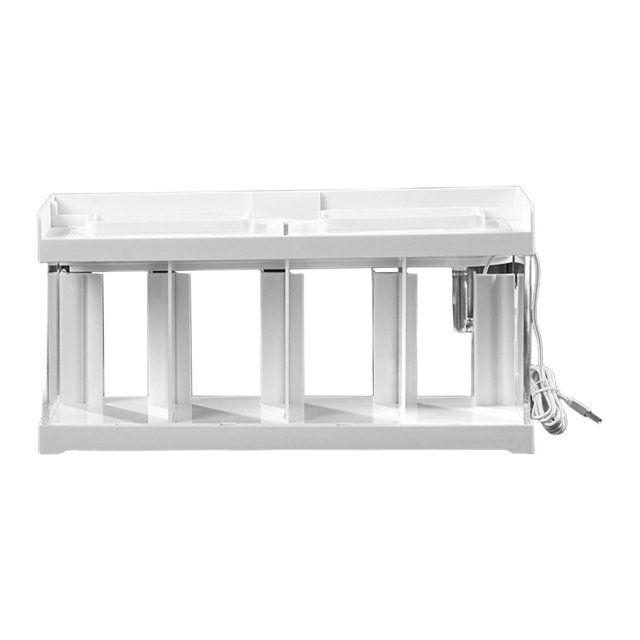 Esquirla Boîte de Reproduction pour Réservoir de Betta Aquarium de Bureau Design Divisé Facile à Utiliser Réservoir Transparent pour Bureau à Domicile Crevettes Bébé 4 Compartiments