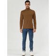 thumbnail image 3 of INSPIRE CHIC Men's Pullover Turtle Neck Long Sleeves Stretchy Slim Fit Tops, 3 of 7
