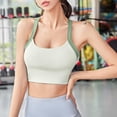 thumbnail image 2 of Virmaxy Soutien-Gorge de Sport à Fort Impact pour Femmes, Dos Beauté Croisé de Couleurs, Soutien-Gorge de Sport Anti-Choc à Effet Rassembleur, Dos de Forme Contrastante et Soutien-Gorge de Sport à Absorption des Chocs, Vert, P, 2 of 4