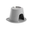 thumbnail image 1 of WeatherTech Système d'Alimentation pour Animaux de Compagnie Simple Hauteur 10 Pouces - Acier Inoxydable - Gris Clair, 1 of 1