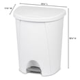 thumbnail image 2 of Sterilite 25 Liter Gallon Step-On Wastebasket, 2 of 8