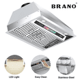 thumbnail image 1 of Brano 36-Inch Built-in Range Hood Insert, Voice/Gesture/Touch Control, 900 CFM, 4-Speed, Ducted/Ductless, Adjustable Lights, 1 of 11