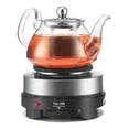 thumbnail image 5 of Small Hot Plate Mini Hot Plate, 500W Hot Plate Electric Single Burner Mini Portable Stove Cooktop Coffee Heater Cooking Water Heat Adjustable Temperature for Camping Kitchen Moka Pot 110V, 5 of 5