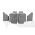 thumbnail image 3 of Crosley Furniture 7PC Vinyl Outdoor Dining Furniture Cover Set in Gray, 3 of 10