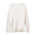 thumbnail image 4 of Women Fasion Solid Casual Pattern Sweater Long Sleeve Knit Sweater, 4 of 5