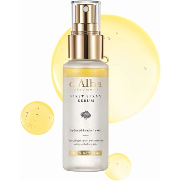 d'alba Piedmont Italian White Truffle First Spray Serum, Vegan Skin Care, Hydrating Face Moisturizer, Glow Serum for Radiant Skin, Non Comedogenic, All In One Mist, Korean skincare, 50ml