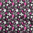 thumbnail image 1 of oneOone Polyester Spandex Fuschia Pink Fabric Poker Card Sewing Craft Projects Fabric Prints By Yard 56 Inch Wide, 1 of 4