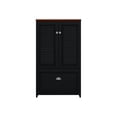 thumbnail image 2 of Bush Furniture Fairview 2 Door Storage Cabinet with File Drawer, Antique Black/Hansen Cherry, 2 of 11