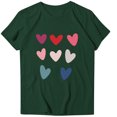 thumbnail image 2 of TIMIFIS T-Shirts pour Femmes Saint-Valentin Été Décontracté Manches Courtes Col Rond T-Shirts Mode Imprimé Cœur d'Amour Tee Shirt, 2 of 4