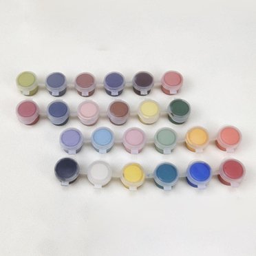 24Pcs Ceramic Pigments Painting Pigments DIY Painted Coloring Tool Concentrated