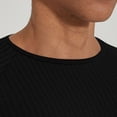 thumbnail image 4 of cfhntfmh T-Shirts de Musculation pour Hommes en Tricot Côtelé Extensible à Manches Courtes à Col Rond T-Shirts d'Entraînement Couleur Unie Coupe Ajustée T-Shirts en Tricot, 4 of 7