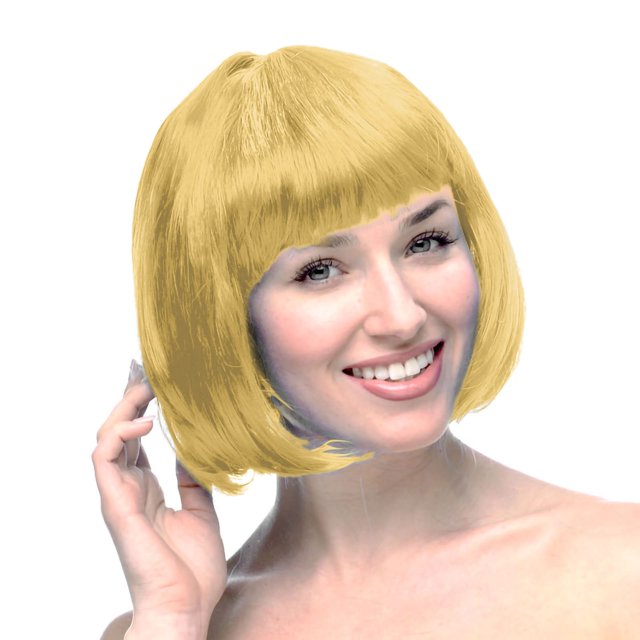 WIFKLSIIPG Perruque pour Femmes Carnaval Perruque en Cheveux Humains 30cm Perruque Courte Convient à la Décoration de Fête 30cm