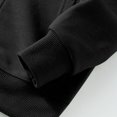 thumbnail image 4 of Milgrthf Unisexe Garçons Filles Chandails d'Automne Sport Décontracté Manches Longues Fermeture Éclair Complète Mignon Col Ras du Cou Basique Couleur Unie Chandails à Capuchon Chandail avec Poche Noir 3-4 Ans, 4 of 5