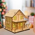thumbnail image 4 of Light-Up Handmade Wooden Christmas Village Houses For Crafts, 4 of 9