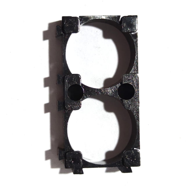 Thinsony Rechargeable Battery Holder Li-ion Battery Cells Combined Frame ABS Plastic Bracket Stand 18650mAh 2 link 1Set