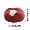 thumbnail image 2 of Boovnll Bean Bag Chair Cover (No Filler), 53x53x25" Washable Super Soft Polyester Bean Bag Cover for Adults and Kids Bean Bag, Extra Large Stuffed Animal Storage Bean Bag Chair, 2 of 2