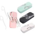 thumbnail image 1 of 4 Pack Dental Portable Floss Dispenser Refillable Floss Box Pick Dispenser Case Automatic Dental Flo, 1 of 1