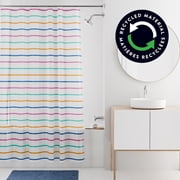 Mainstays Candy Stripe Waterproof PEVA Shower Curtain