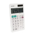 thumbnail image 2 of Calculatrice de bureau Sharp EL377W pour l’école primaire, le secondaire et le bureau, écran à 10 chiffres à double alimentation, touches de taxe et mémoire à 4 touches, 2 of 4