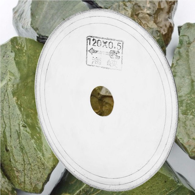 Lame en Acier Inoxydable, Disque de Coupe en Jade de Roue de Coupe, Stable Durable pour l'Émeraude de Jade