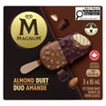 thumbnail image 1 of Magnum Barres de Crème Glacée Duo Amande 3 x 85 mL, 1 of 7
