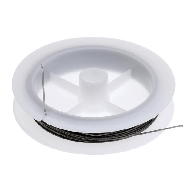 Almencla Fil de Pêche en Acier Inoxydable, Fil de Pêche, Brin d'Acier, Ligne de Fil 0,80 mm