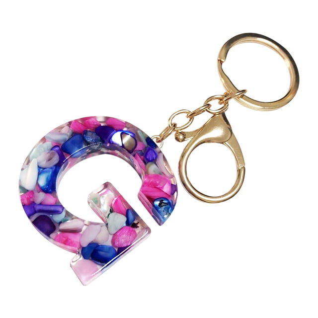 Fridja Mother's Day Custom Creative Keyring Clasp 26 English Letter Pendant Keyring