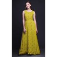 thumbnail image 2 of Bimba Block Women Long Tank MaxiDress Round Neck Printed Party Gown-Large, 2 of 5