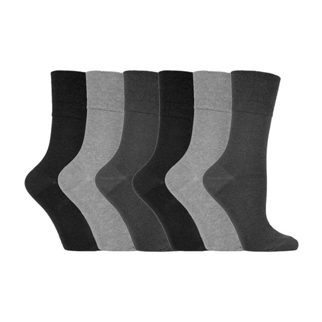 Gentle Grip - 6 Pairs Ladies Gentle Grip Non Elastic Socks