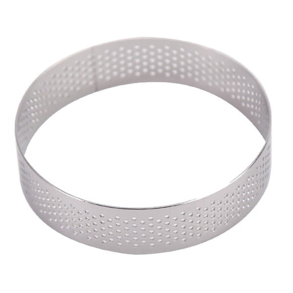 WIFKLSIIPG Tart Rings 8 inch Round Perforated Cake Ring Heat Nonstick Stainless Steel Baking Rings Heat Ring for Cooking,Culinary Applications,High Performance,Everyday Baking & Cooking
