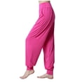 thumbnail image 4 of Dealovy Yoga Pants Womens High Waisted Belly Control Workout Running Sweatpants Solid Color Jogger Trousers, 4 of 5